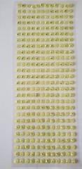 CraftbuddyUS 312pcs 6mm, 26 ABYellow Pointed Self Adhesive Strips Gem Craft DIY