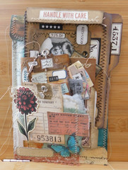 Junk Journal Ephemera Embellishment Add-on Handmade Set Vintage Style Set 4