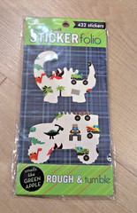 Paper House Scratch & Sniff Sticker Folio Rough &Tumble 432 Stickers Green Apple