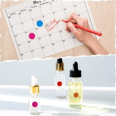 6760 Pcs 4 Sizes Round Dot Stickers Colored Circle Stickers 10 Assorted Color Co