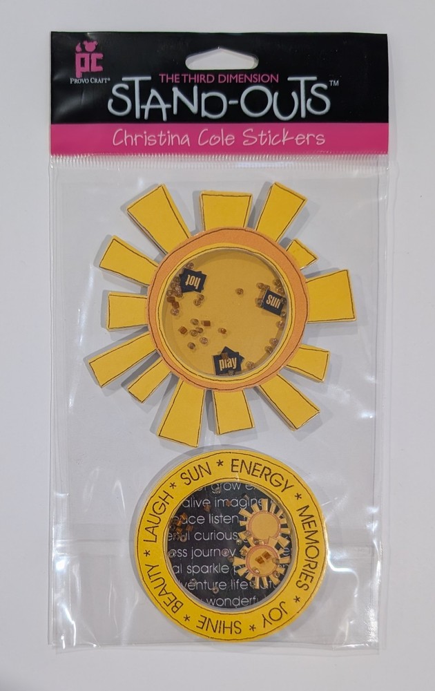 Summer Sunshine Shakers Scrapbooking Stickers By Provo Crafts Stand-Outs