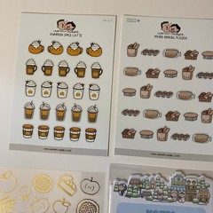 Hubman & Chubgirl Stickers & Notepads Set Bread Holidays Camping & More