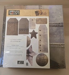 The Paper Loft Textures CardStock with Coordinating Tags for Scrapbooks