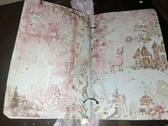 Pink Christmas Junk Journal Scrapbook Usa Seller