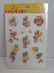 VINTAGE 1983 Hallmark Sailor Bears Teddy Bears Sailboats Balloons Stickers NIP