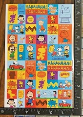 PEANUTS SNOOPY CHARLIE BROWN & FRIENDS, ONE SHEET BEAUTIFUL STICKERS #PEANUTS01