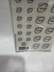 Bellisimo Personalized Monogram Stickers “G” Showers Wedding Marriage Party
