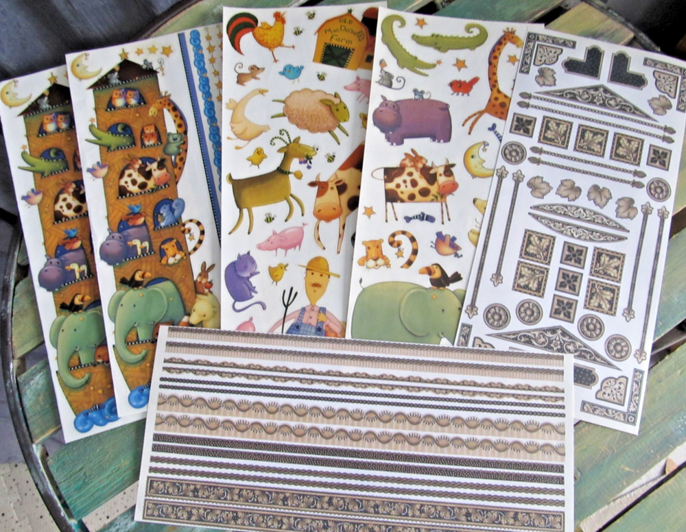 Vintage Mambi Stickers – SR-164 Farmyard / BR & SR-165 Noah’s Ark / HSR & HBR-01