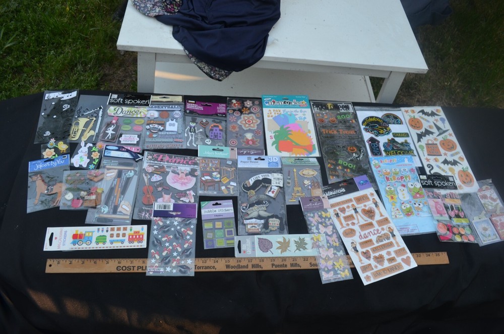 Huge Sticker lot Multiple Brands 25 new packs 4 partial dimensional Mixed themes