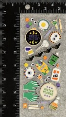 Lot Of 1 Pipsticks Sticker Sheet Crafty Witch Hobbies Craft Pipstickers