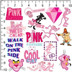 PINK PANTHER VARIETY DIE CUT VINYL 50 CT STICKER PACK