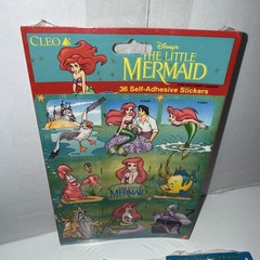The Little Mermaid Cleo and Party Express 90s Vintage Stickers 20 Sheets Sealed