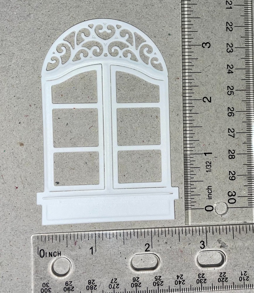 5 WINDOW cardstock paper die cut embellishments scrapbook card making