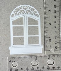 5 WINDOW cardstock paper die cut embellishments scrapbook card making