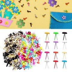 400Pcs Paper Fasteners Round Handmade for Scrapbook DIY Projects Arts Crafts