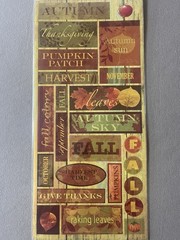 Large Sheet Of Autumn/Fall Themed Stickers~Includes 24 Stickers, New In Package