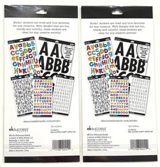 STICKERS – Glitter Scrapbooking Letter Stickers (Red, Black, Gold, Silver)