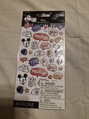 Disney Stickers American Crafts Mickey Mouse PUFFY Single Sheet 40pc New In Pack