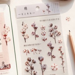 Small Fresh Plant Stickers Hand Tent DIY Scrapbooking Supplies Material Paste