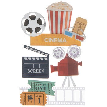 Movie/Film Cinema 3d Stickers