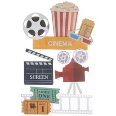Movie/Film Cinema 3d Stickers