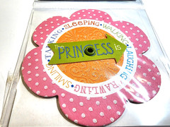 Deja Views Princess Chipboard Spinner Glitter Accents Ephemera Scrapbooking