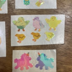 80s Stickers Vintage Pearlized Shiny Lot Of Sandylion Mods Of Farm Animals