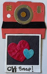 POLAROID CAMERA & PHOTO “PRE-MADE” Die-Cut Embellishment (2pc)Picture •Instant•