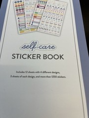 Blue Sky Self-Care Sticker Book, for planners. 12 sheets 1250 stickers. New.