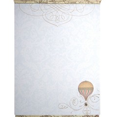 Punch Studio Notepad with Brooch (Eiffel Tower & Antique)