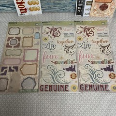 Quote Stickers & Rub-on For Scrapbooking Lot Of 23 Packs