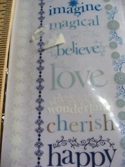 2002 VTG Words & Borders Frost Blvd Rub-on Sentiments Text Phrase Heidi Grace
