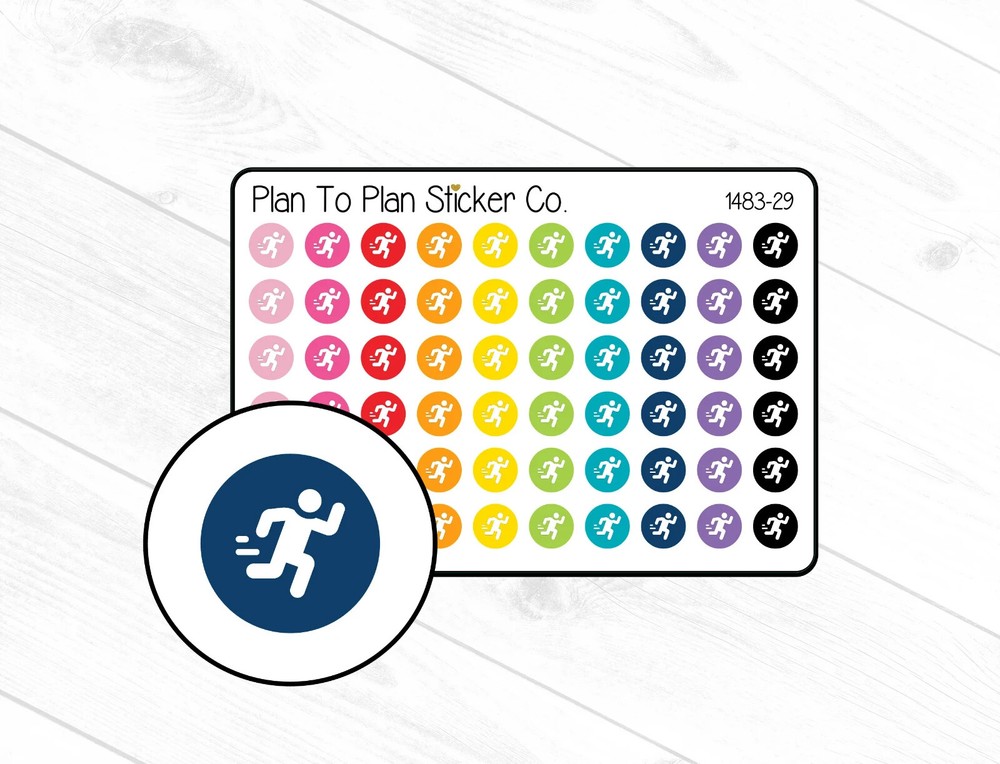 1483-29~~Running Icon Planner Stickers.