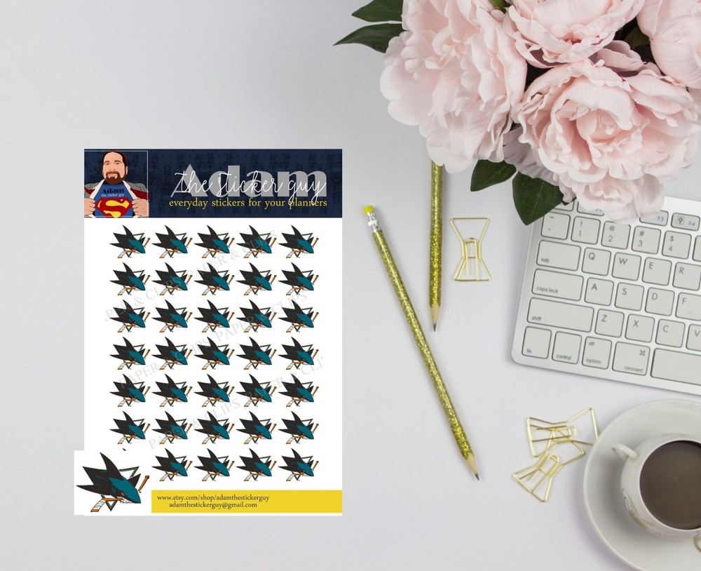 San Jose Sharks Planner Stickers