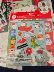 Christmas Scrapbooking Stickers & Gift Tags Lot Of 16