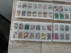 Craft Mates Embellishments Beads 6 Lockables Organizers Junk Journal Craft Lot