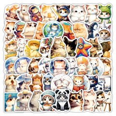 200/100/50PCS Cute Cartoon Kitten Graffiti Stickers for Bicycle Hand Account Pen
