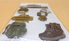 7 piece 3D Stickers U.S MARINES Marine Corps Military Service Paper Studio, NEW