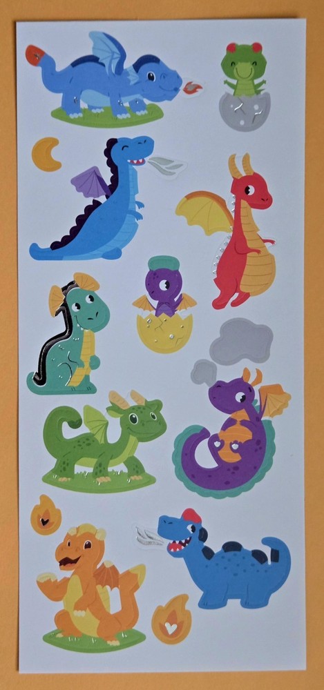 Dinosaurs Kids Sticker Sheet