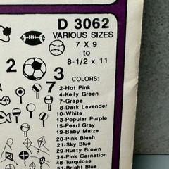 VTG MCM Transfer Pattern Iron On Punch Embroidery Kids Sports Flowers Numbers