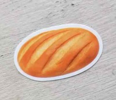 Vintage Food Stickers Bread Butter Breakfast Meal Bakery Shop Lot of 5 Pc