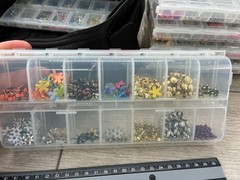 Craft Mates Embellishments Beads 6 Lockables Organizers Junk Journal Craft Lot