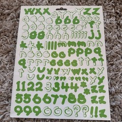 Creative Memories Making Memories Scrapbooking ABC/123 Sticker PC Letters Used