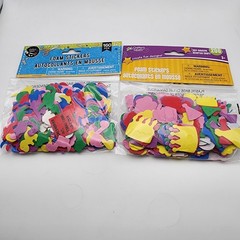 Craft Sticker Lot – Foam Shapes, Smiley Faces, Stars, Alphabet & Reward Stickers