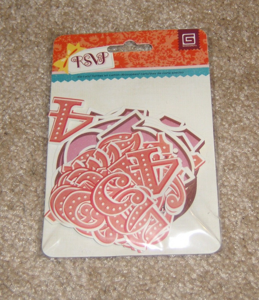 Basic Grey DieCut Number Assortment ~ RSVP…..Birthday Celebrations