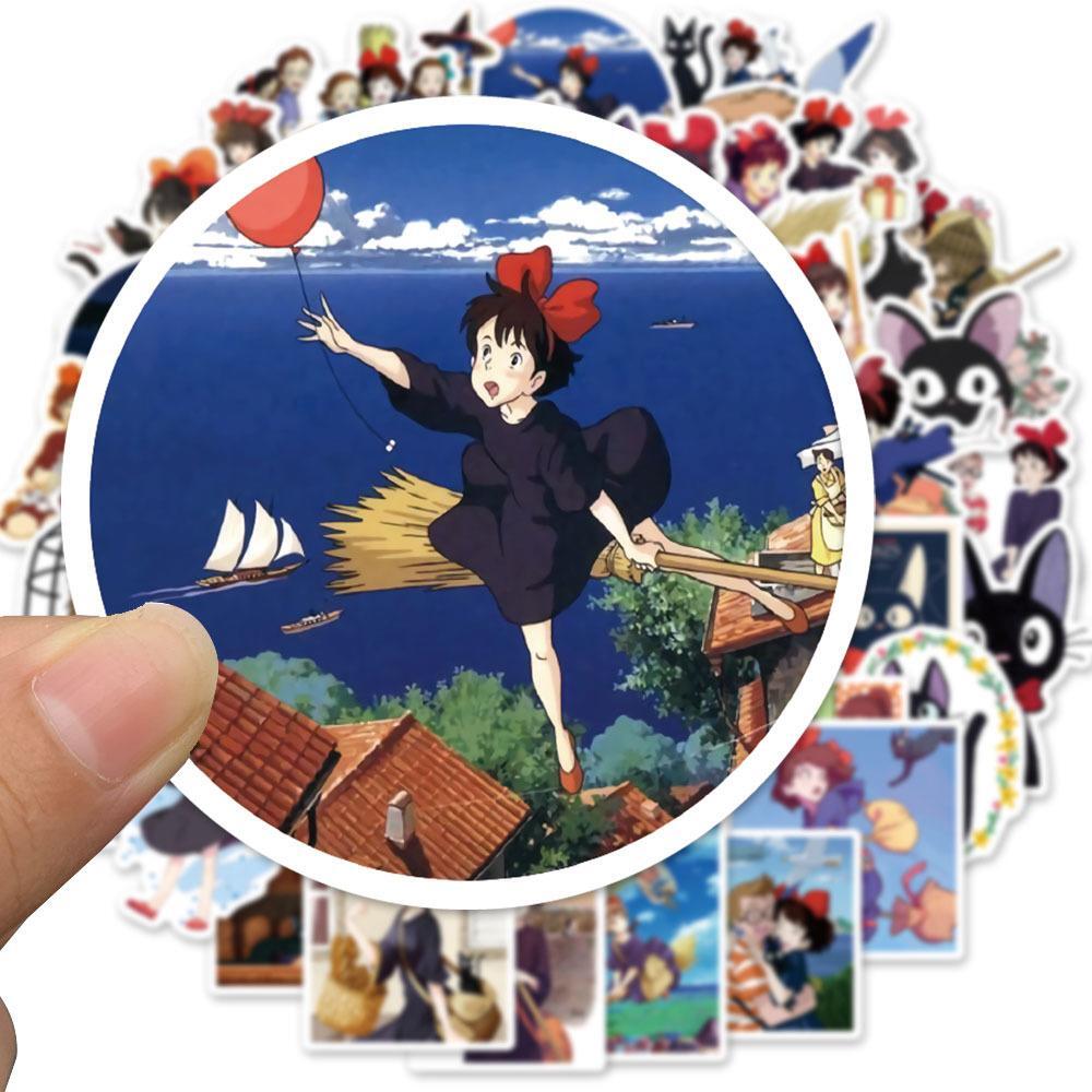 Kiki’s Delivery Decal Vinyl Sticker anime Manga Cartoon Cat Pack 50pc Pack Lot