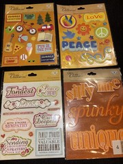 K&Company- Life’s Little Occasions Scrapbooking Stickers 4 Packs-New