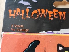 Vintage 80’s Gibson Halloween Creatures Sticker Sheet Rare