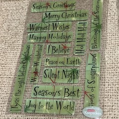 Lot of 20 Christmas Holiday Sticker Packages for Card Making Scrapbooking Lot