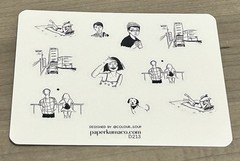PaperKumaCo Black & White Doodles Sticker Sheet Paper Kuma Co PKC Stickers B